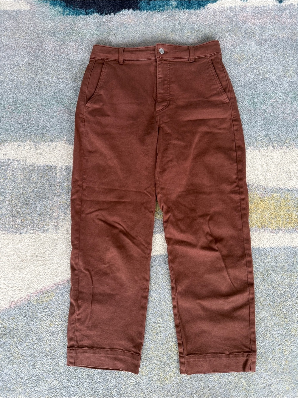 Everlane Utility Straight-Leg Pant Rosewood Size 8 Long 28.5"